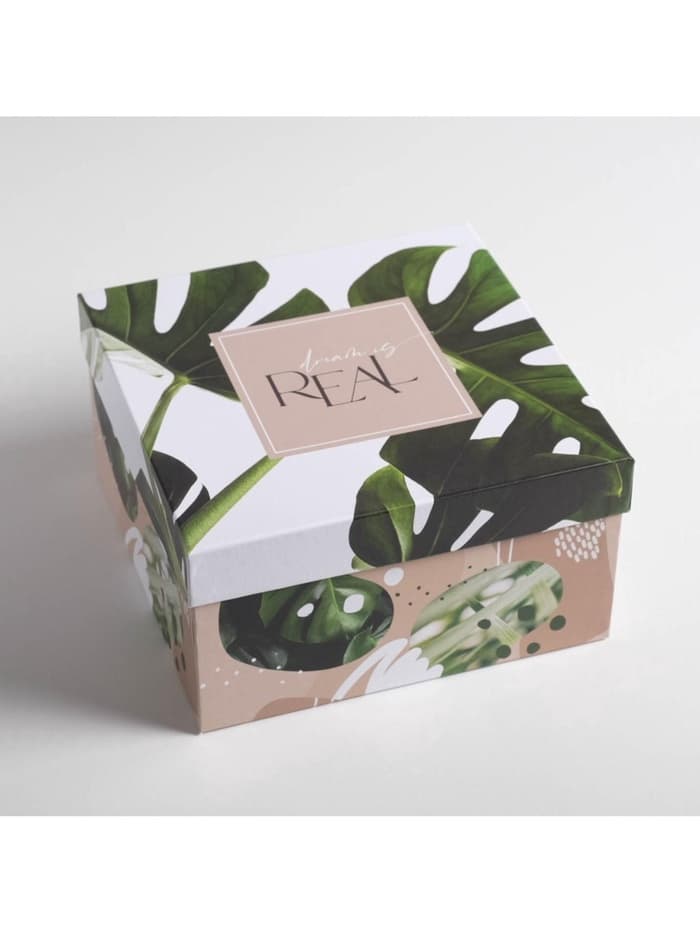 Набор коробок 5 в 1, упаковка подарочная, «Тропический», 14×14×8‒22×22×12 см