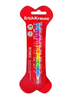 Карандаш сегментный ErichKrause «Bones», НВ, грифель d=1.7 мм, в блистере