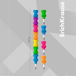 Карандаш сегментный ErichKrause «Bones», НВ, грифель d=1.7 мм, в блистере
