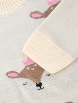 Костюм для девочки вязаный: джемпер, брюки, «Крошка Я» Cutie, рост 68-74 см, бежевый