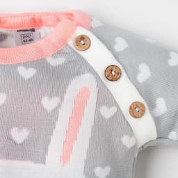 Комбинезон вязаный Крошка Я «Зайчик», рост 86-92 см