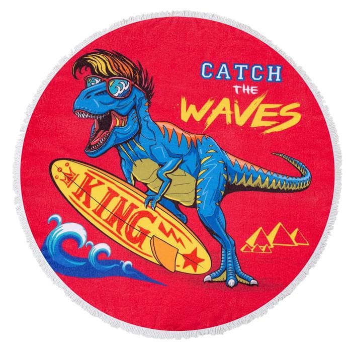 Полотенце пляжное «Этель. Поймай волну», d=150 см