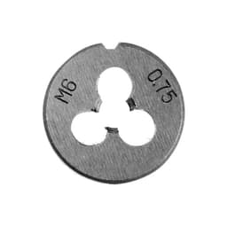 Плашка метрическая ТУНДРА, М6×0.75 мм