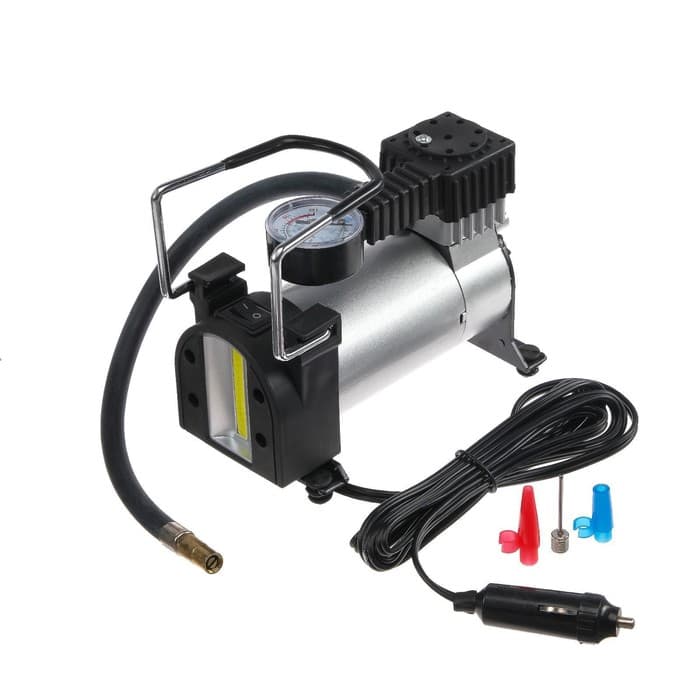 Компрессор автомобильный Cartage, 12 В, LED подсветка, 35 л/мин, провод 2.5 м