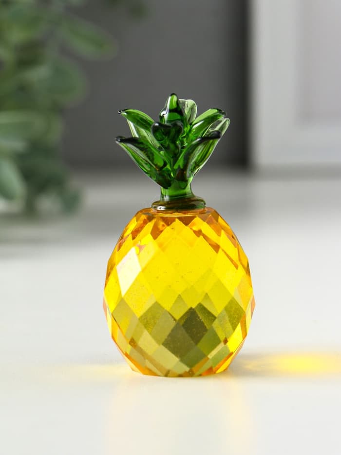 Фигурка стекло «Ананас», 7.6×3.7×3.7 см