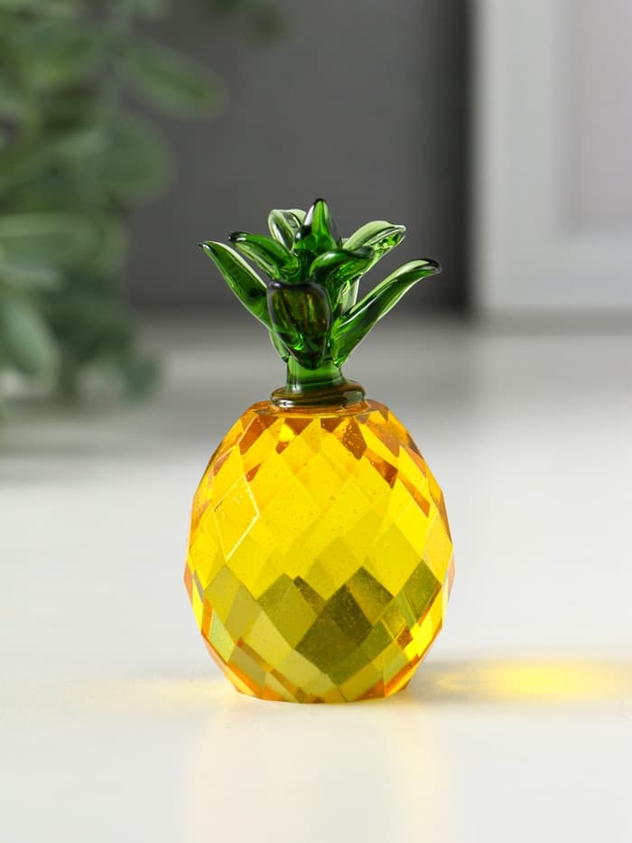 Фигурка стекло «Ананас», 7.6×3.7×3.7 см