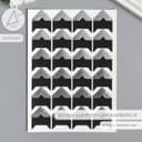 Набор уголков с кармашком для фотографий 24 уголка «Стиль», серебро, 12.5×9 см