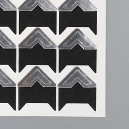 Набор уголков с кармашком для фотографий 24 уголка «Стиль», серебро, 12.5×9 см