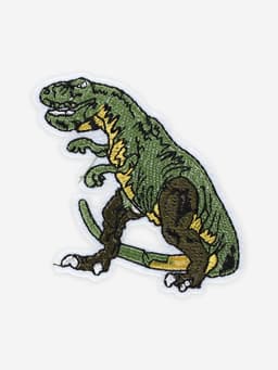 Термоаппликация «Динозавр», 7×6.5 см, зелёная