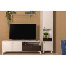 Тумба под ТВ «Миндаль 13.260», 1468×475×508 мм, цвет миндаль / венге