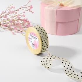 Лента капроновая «Горох», 25 мм, 23±1 м, бежевая