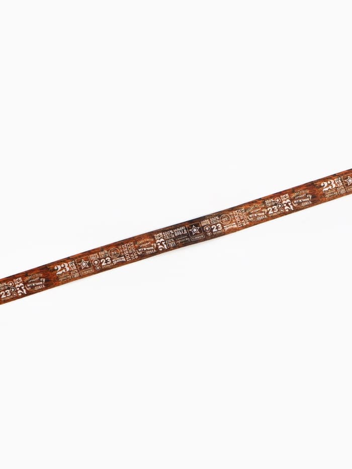 Лента атласная «23 февраля», 2.5 см × 22.5 (± 1) м, коричневая
