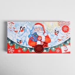 Коробка для шоколада новогодняя «Письмо от Дедушки Мороза», с окном, 17×8.5×1.5 см