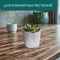 Горшок для рассады, 250 мл, d=7 см, h=8 см, пластик, белый