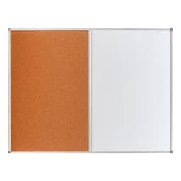 Доска комбинированная магнитно-маркерная/пробковая, 90×120 см, в алюминиевой рамке