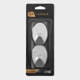 Крючки самоклеящиеся SAVANNA «Овал», 2 шт., металл, 5×3.3×2 см, хромированные
