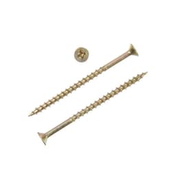 Саморез 4.2×70 мм ТУНДРА PREMIUM, потай, крупная резьба, шлиц PH, желтый цинк, 1 кг