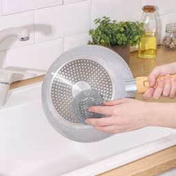 Губки для посуды Доляна, 3 шт., металлическая, 9×9×2 см