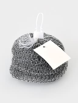 Губки для посуды Доляна, 3 шт., металлическая, 9×9×2 см