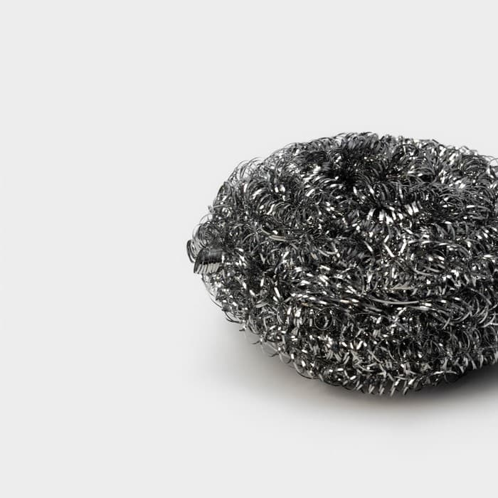 Губка для посуды Доляна, металлическая, спираль, 7×7×3.5 см