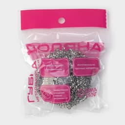 Губка для посуды Доляна, металлическая, спираль, 7×7×3.5 см