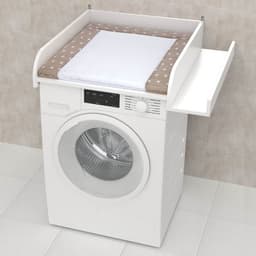 Рамка пеленальная для стиральной машины Polini kids Simple 610, с полкой, белая