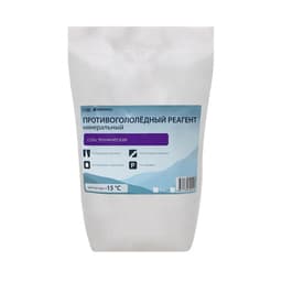 Реагент противогололёдный, соль техническая, 5 кг, работает при – 15 °C, в мешке, Greengo