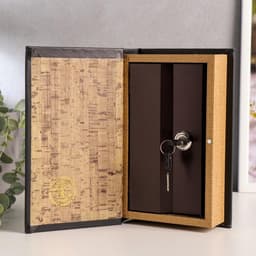 Шкатулка книга-сейф «Россия - великая держава», дерево, искусственная кожа, тиснение, 21×13×5 см