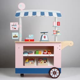 Игровой деревянный набор «Продуктовая лавка. Мечта», на колёсах, 74×30×102 см