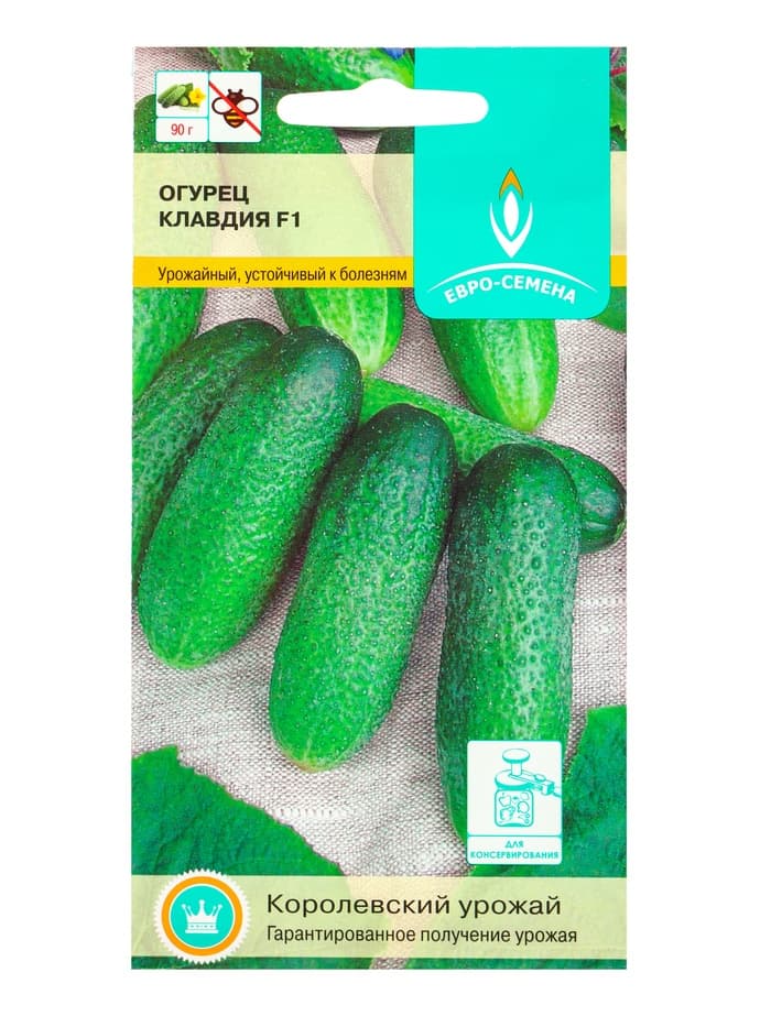 Семена Огурец «Клавдия» F1, 10 шт., «Евро-семена»