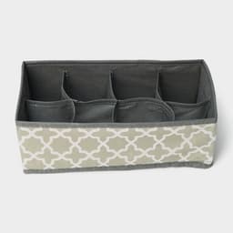 Органайзер для хранения белья «Гранж», 8 ячеек, 28×15×13 см, серый