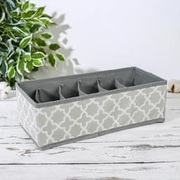 Органайзер для хранения белья «Гранж», 6 ячеек, 33×15.5×10 см, серый