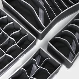 Органайзеры для хранения белья Доляна «Гранж», 4 шт., 33×32×10 см, 31×15.5×10 см, 29×14×10 см, серые