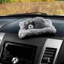 Игрушка на панель автомобиля «Собака на подушке» серый