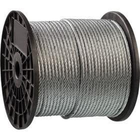 Трос стальной «ЗУБР», оцинкованный, DIN 3055, d=4 мм, L=200 м