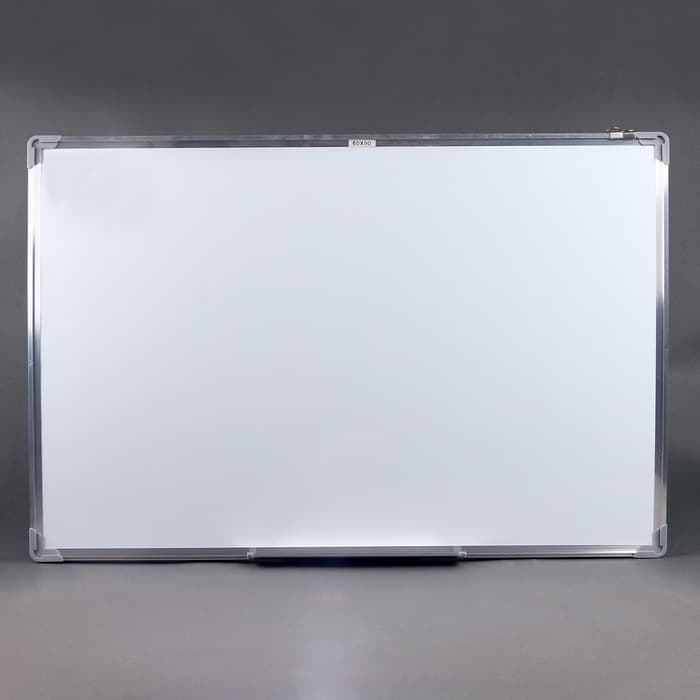 Доска магнитно-маркерная Calligrata, 60×90 см, в алюминевой рамке, с полочкой, с подвесами