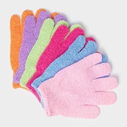 Мочалка - перчатка массажная Доляна, 14×18 см, однотонная, МИКС