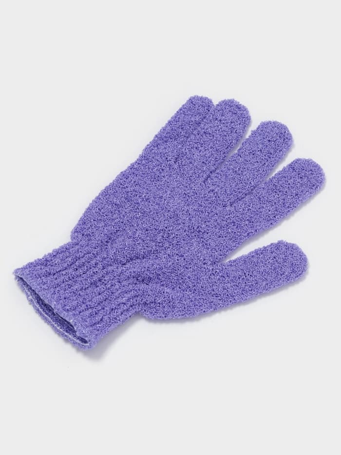 Мочалка - перчатка массажная Доляна, 14×18 см, однотонная, МИКС