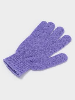 Мочалка - перчатка массажная Доляна, 14×18 см, однотонная, МИКС