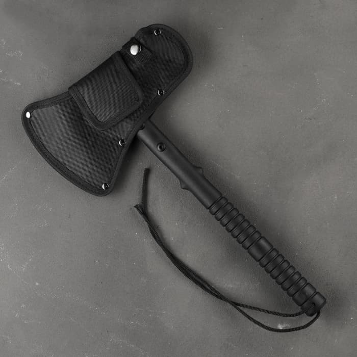 Топорик туристический «Викинг» многофункциональный, 800 г, 16.5×39 см, чёрный