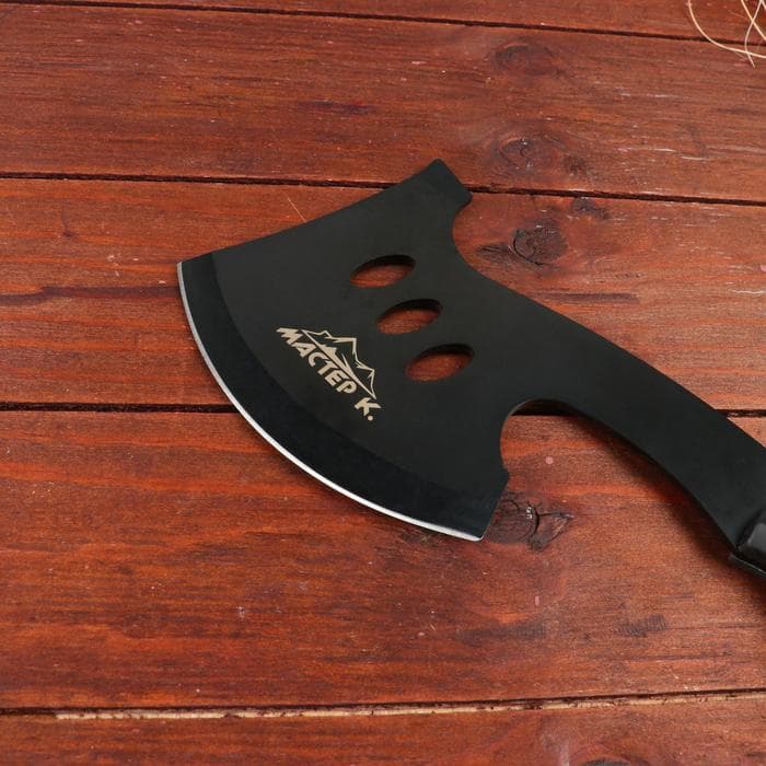 Топорик туристический «Мастер К», 10×28 см, 400 г, чёрный