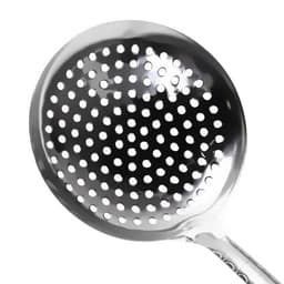 Шумовка для казана Шафран, 43 см, диаметр 16 см, узбекская, с деревянной ручкой, металл