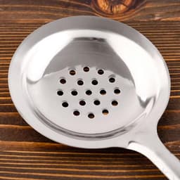 Шумовка для казана Шафран, 45 см, диаметр 12 см, узбекская, с деревянной ручкой, металл