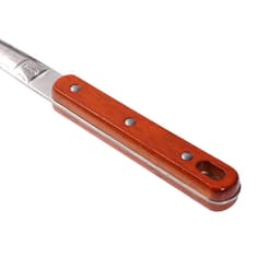 Шумовка для казана Шафран, 45 см, диаметр 12 см, узбекская, с деревянной ручкой, металл