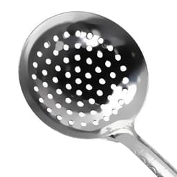 Шумовка для казана Шафран, 43 см, диаметр 12 см, узбекская, с деревянной ручкой, металл