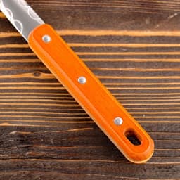 Шумовка для казана Шафран, 48с м, диаметр 17 см, узбекская, с деревянной ручкой, металл