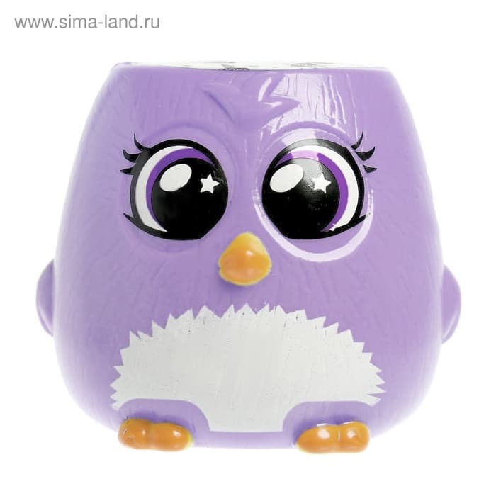 Набор для опытов, для детей «Пташки, выращиваем травку», растение в фиолетовом горшочке