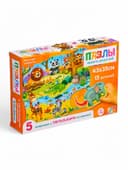 Пазлы с тактильными вставками «Зверята джунглей», 13 деталей