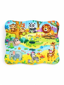 Пазлы с тактильными вставками «Зверята джунглей», 13 деталей