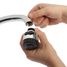 Аэратор ZEIN, с регулировкой потока, 2 режима, клавишный, пластик